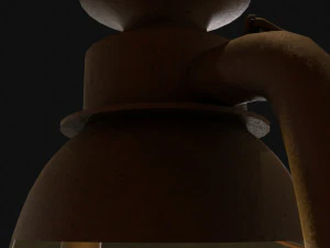 lantern rigged low poly 3D Model
