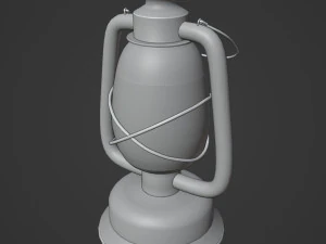 lantern rigged low poly 3D Model