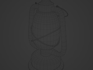lantern rigged low poly 3D Model