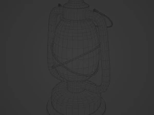 lantern rigged low poly 3D Model