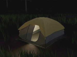 dome tent low-poly 3D Model