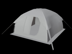 dome tent low-poly 3D-Modell