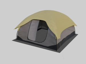 dome tent low-poly 3D-Modell