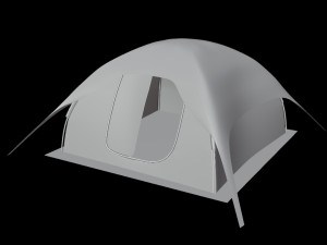 dome tent low-poly 3D-Modell