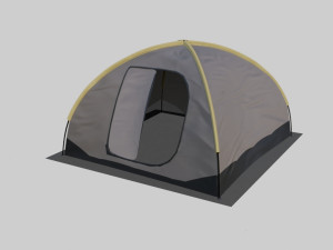 dome tent low-poly 3D-Modell