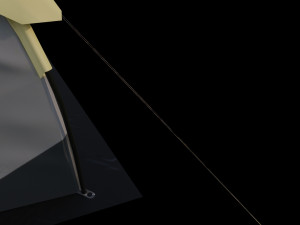 dome tent low-poly 3D-Modell