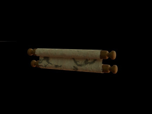 paper scrolls animated 3D Model