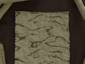 paper scrolls animated 3D Model