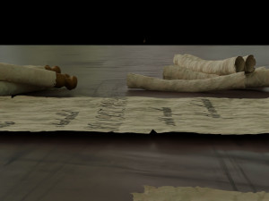 paper scrolls animated 3D Model