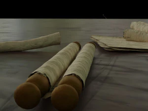paper scrolls animated 3D Model