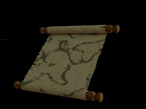 paper scrolls animated 3D Model