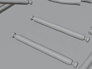 paper scrolls animated 3D Model