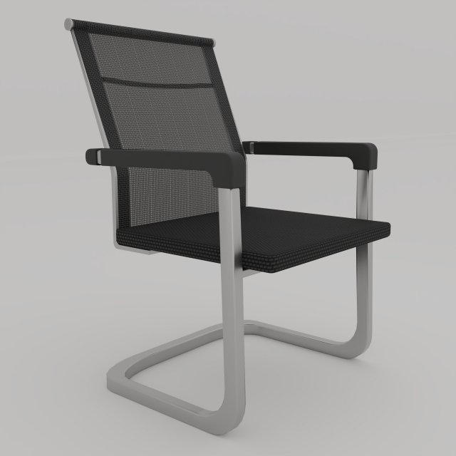 office mesh chair 3D Model .c4d .max .obj .3ds .fbx .stl .blend