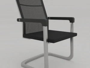 sedia da ufficio in rete Modello 3D