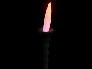 animated fire torches with looping animation Model 3D