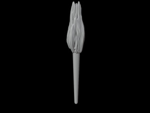 animated fire torches with looping animation Model 3D