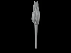 animated fire torches with looping animation 3D Model