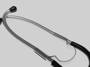 medical stethoscope rigged 3D 모델