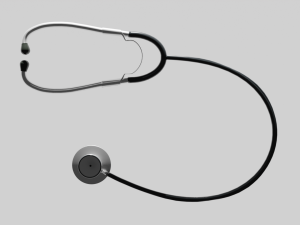 medical stethoscope rigged 3D 모델