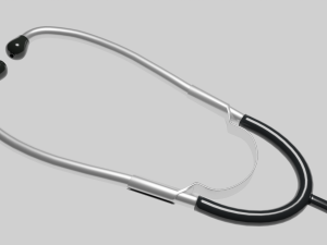 medical stethoscope rigged 3D 모델