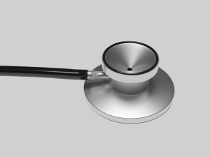 medical stethoscope rigged 3D 모델
