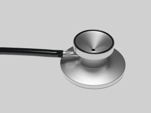 medical stethoscope rigged 3D Model