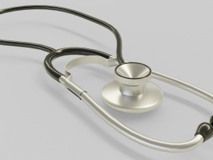 medical stethoscope rigged lowpoly version 3D 模型