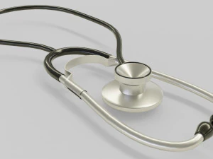 medical stethoscope rigged lowpoly version 3D Model