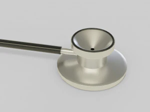 medical stethoscope rigged lowpoly version 3D Model