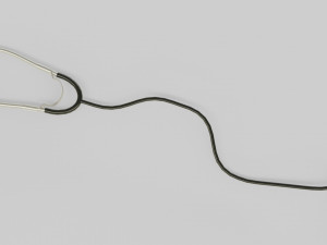 medical stethoscope rigged lowpoly version 3D 模型