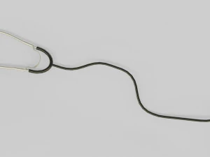 medical stethoscope rigged lowpoly version 3D Model