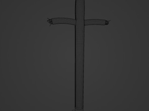 Tall Tube Man Looping Animated Rigged 3D Model