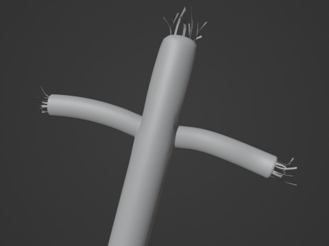 Tall Tube Man Looping Animated Rigged 3D Model