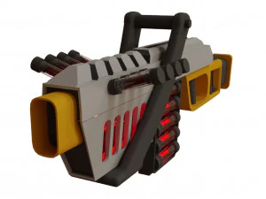 소총 미래 3D 모델