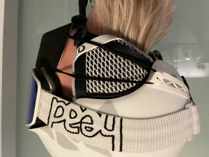 ski helmet face mask holder 3D Print Model