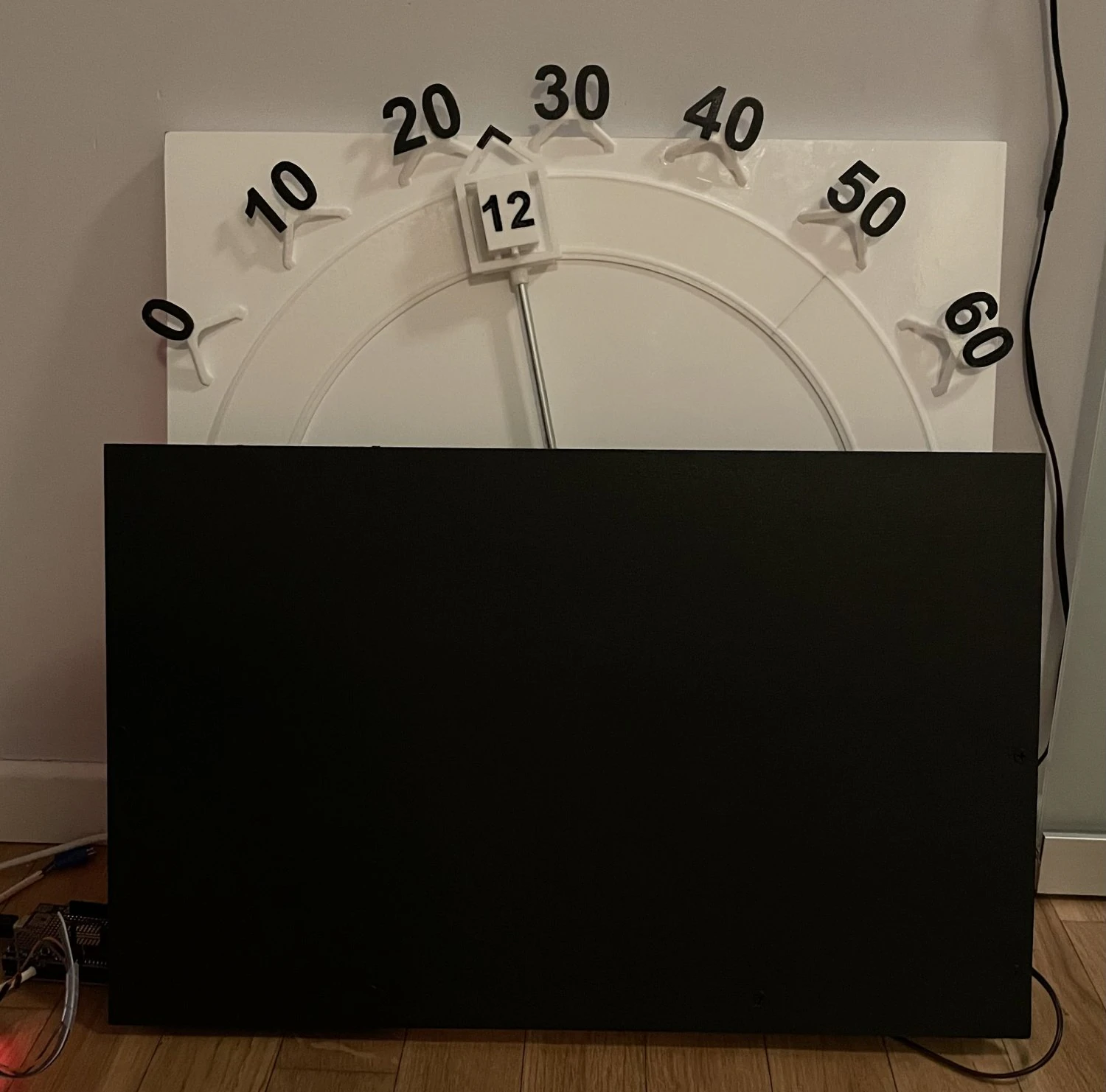 Rotating hours clock-easy 3D Print Model .c4d .max .obj .3ds .fbx .stl .blend 