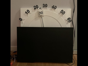 Rotating hours clock-easy 3D Print Model