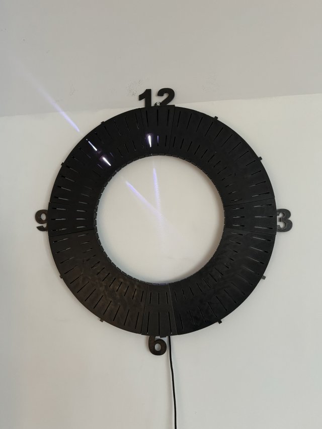 Unique LED Hands wall Clock 3D Print Model .c4d .max .obj .3ds .fbx .stl .blend 