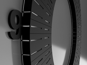 Unique LED Hands wall Clock 3D Print Model