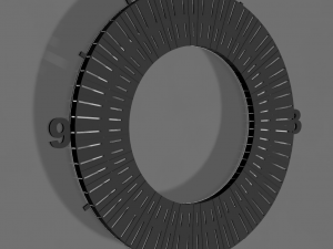 Unique LED Hands wall Clock 3D Print Model