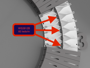 Unique LED Hands wall Clock 3D Print Model