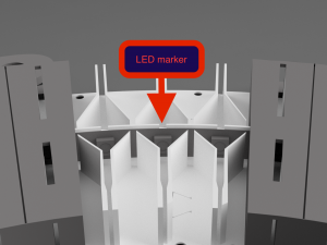 Unique LED Hands wall Clock 3D Print Model