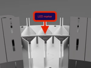 Unique LED Hands wall Clock 3D Print Model