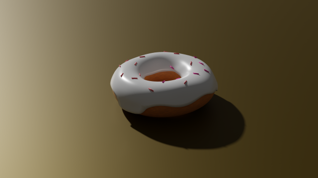 donut Modelo 3D .c4d .max .obj .3ds .fbx .stl .blend