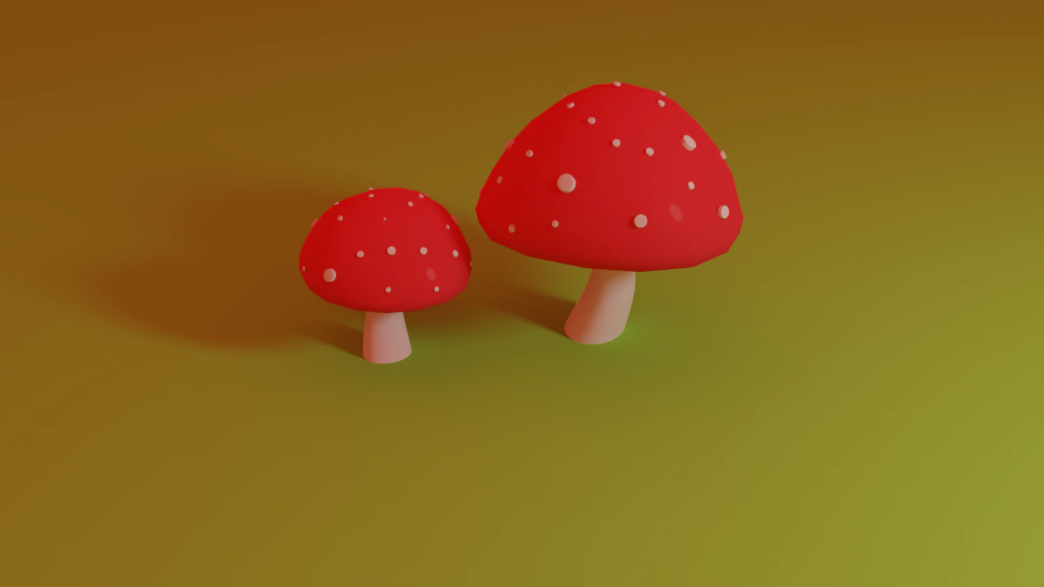 mushrooms 3D Model .c4d .max .obj .3ds .fbx .stl .blend 