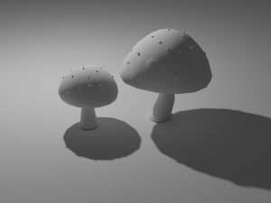 mushrooms 3D 模型