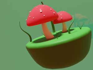 mushroom 2 3D Model