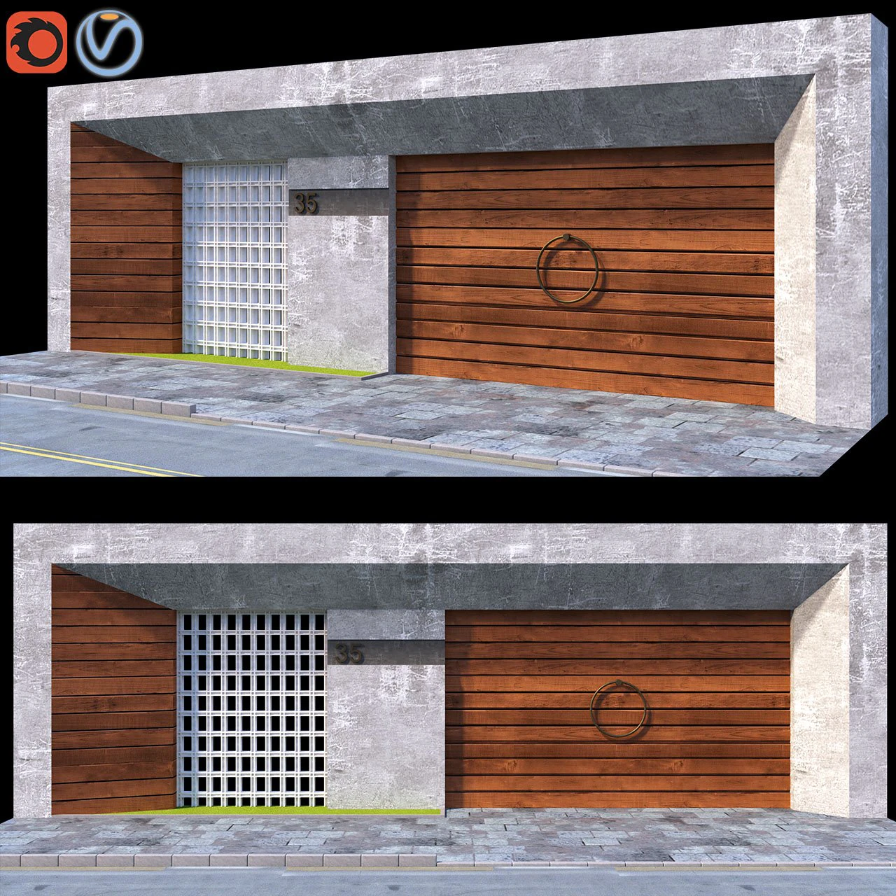 Entrance 3D Model .c4d .max .obj .3ds .fbx .stl .blend 