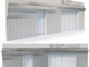 Gate parametric Entrance Modello 3D