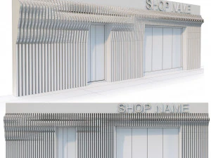 Gate parametric Entrance 3D Model